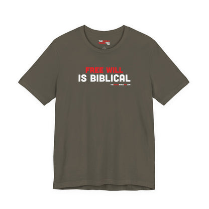 Free Will Is Biblical - Unisex Bella+Canvas Premium T-shirt